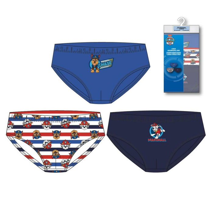 Lot de slips The Paw Patrol Multicouleur 3 Unités 6-8 ans