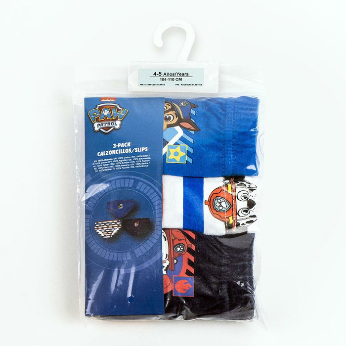 Lot de slips The Paw Patrol Multicouleur 3 Unités 6-8 ans
