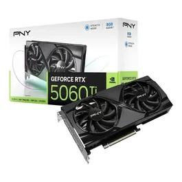 PNY GeForce RTX 5060 Ti 8GB GDDR7 Carte Graphique NVIDIA Blackwell avec DLSS 4, Ventilateurs Dual Fan, pour Gaming 4K/8K et Création