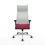 Piqueras y Crespo Chaise de Bureau Albacete XL Bordeaux et Blanc