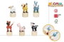 Womax Marionnette animal en bois 9 cm - Modèles assortis - Color Baby