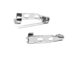 Innspiro Lot de 10 aiguilles broches métalliques argentées 20x3mm