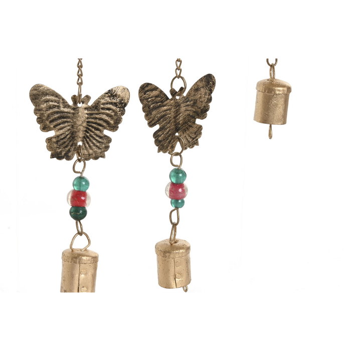 Home ESPRIT Figurine Décorative Papillons Shabby Chic Doré