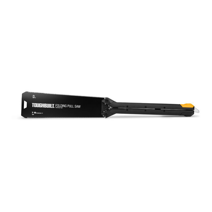 Toughbuilt Scie de traction japonaise pliable à lame double tranchant