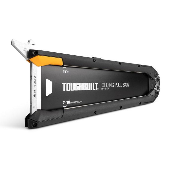 Toughbuilt Scie de traction japonaise pliable à lame double tranchant