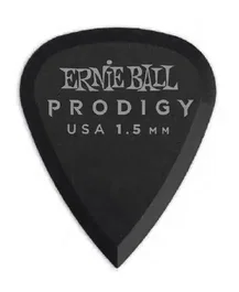 ERNIEBALL Prodigy Médiators Noirs 1,5 mm - Lot de 6 unités