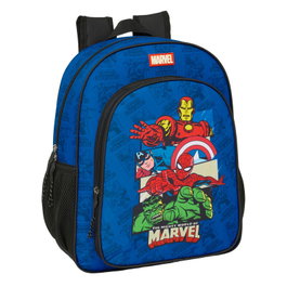 Marvel - Sac à dos Avengers avec compartiment pour ordinateur portable 15", bouteille et tablette, ergonomique, dimensions 32x12x38 cm - SAFTA