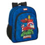 Marvel - Sac à dos Avengers avec compartiment pour ordinateur portable 15", bouteille et tablette, ergonomique, dimensions 32x12x38 cm - SAFTA