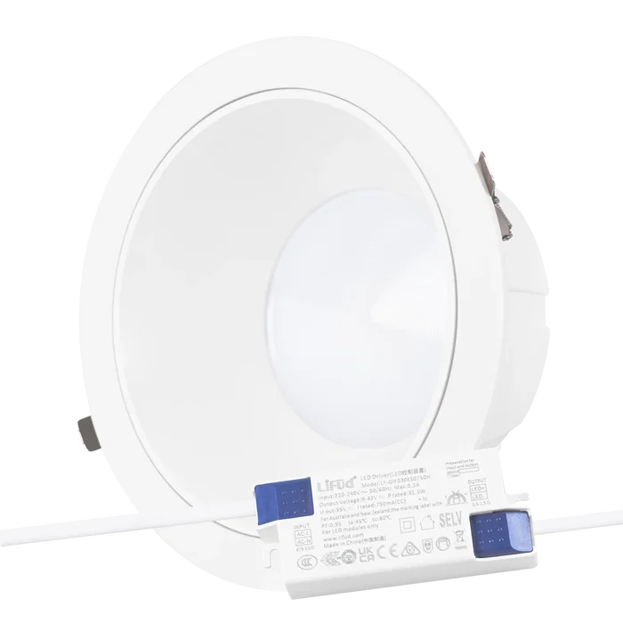 Downlight LED Circulaire Anti-Éblouissement 30W 4200Lm 6000K Blanc Froid Downlight LED Circulaire Anti-Éblouissement 30W 4200Lm 6000K Blanc Froid