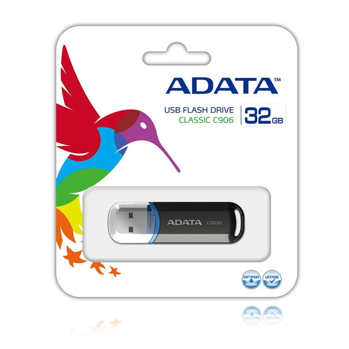 Clé USB Adata C906 Noir 32 GB Clé USB Adata C906 Noir 32 GB