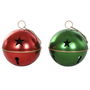 Boule de Noël Home ESPRIT Rouge Vert Doré Métal (2 Unités)