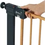 Safety 1st Barrière de sécurité enfant Easy Close, effet bois, 73-80 cm, montage par pression sans vis, ouverture bidirectionnelle