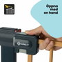 Safety 1st Barrière de sécurité Easy Close effet bois, 73-80 cm