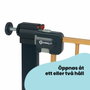 Safety 1st Barrière de sécurité Easy Close effet bois, 73-80 cm