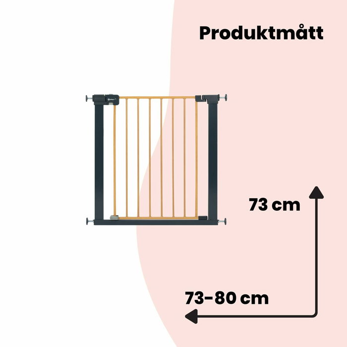 Safety 1st Barrière de sécurité Easy Close effet bois, 73-80 cm Safety 1st Barrière de sécurité Easy Close effet bois, 73-80 cm