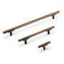 Emuca Lot de 5 poignées pour meubles Riad, L168mm, Bronze
