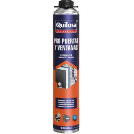 QUILOSA Mousse PU Pro Portes/Fenêtres Expansion Contrôlée 44L 750Cc Bleue