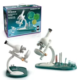 Canal Toys So Science Microscope édition labo COS 004 - Microscope pour enfant avec grossissement jusqu'à 1600x, filtre RGB et support téléphone, trépied réglable