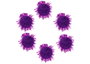 Innspiro Pompons brillants lila 25mm 20u.