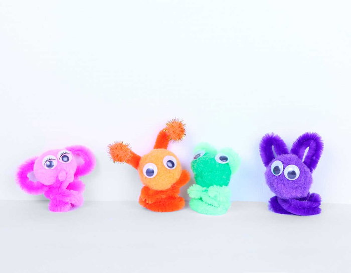 Innspiro Pompons brillants lila 25mm 20u.