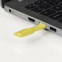 Lindy Bloqueur de Ports RJ45 avec Clé - Kit de Sécurité de 10 Pièces pour Protéger l'Accès Réseau, Anti-Intrusion et Détérioration, Couleur Jaune