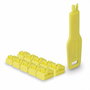 Lindy Bloqueur de Ports RJ45 avec Clé - Kit de Sécurité de 10 Pièces pour Protéger l'Accès Réseau, Anti-Intrusion et Détérioration, Couleur Jaune