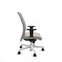 Piqueras Y Crespo Chaise de bureau Albacete, Similicuir Blanc, Mécanisme Synchro