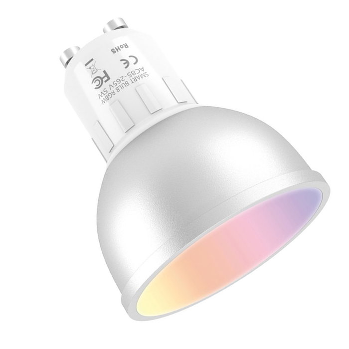 Muvit Ampoule Intelligente GU10 WiFi 5W RGB 400lm Compatible Google Home Alexa