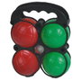 Marbueno Set de 4 Boules de Pétanque Multicolores 7,2 cm