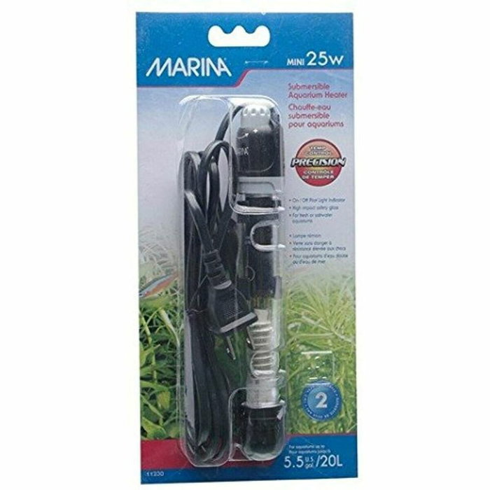 Marina Chauffe-eau submersible 25 W pour eau douce et marine Marina Chauffe-eau submersible 25 W pour eau douce et marine