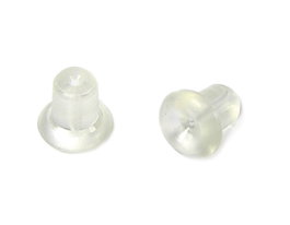 Innspiro Cierre pression silicone 5x6mm, 10u. de couleur neutre
