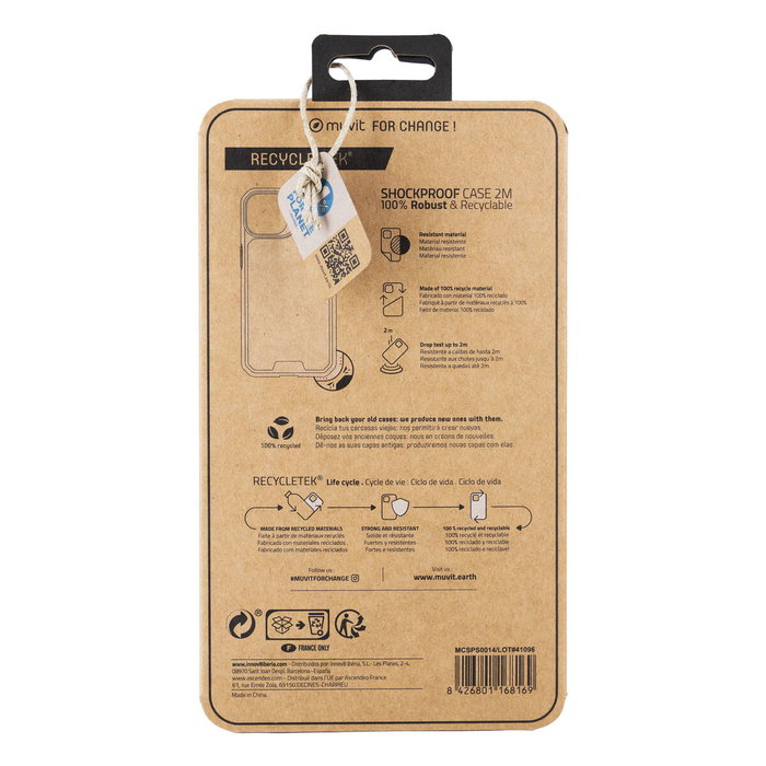 Protection pour téléphone portable Muvit for Change iPhone 13/14