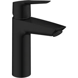 GROHE Start - Mitigeur de lavabo monocommande - Bec moyen - Noir mat - Taille M - Réduction de la consommation d'eau jusqu'à 50%