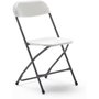 Marbueno Chaise Pliante en Résine Blanche