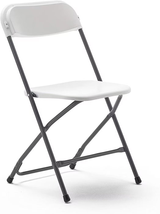 Marbueno Chaise Pliante en Résine Blanche Marbueno Chaise Pliante en Résine Blanche