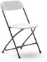 Marbueno Chaise Pliante en Résine Blanche