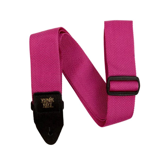 Ernie Ball Correa EB Guit/Bajo Polypro Framboise & Noir Ernieball 5x1x30 cm