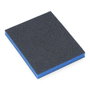 Tampon abrasif grain fin 100, 9,5 x 12,2 x 0,7 cm, noir