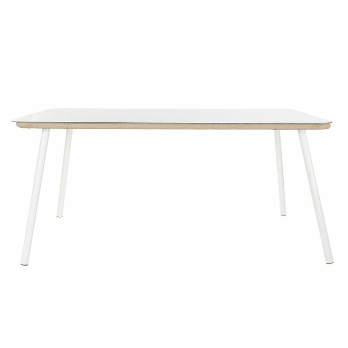 Ensemble Table + Chaises DKD Home Decor Beige 78 cm 163 x 95 x 6 cm