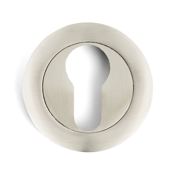 JANDEL Bocallave Jandel - Rosace de serrure décorative en zamak Ø50x10 mm avec finitions (cuir, poli brillant, laiton mat, nickel satiné, noir)