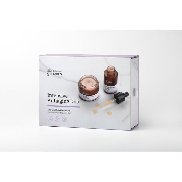 Skin Generics Duo Anti-Âge Intensif - Crème Anti-Rides au Wakame et Collagène Marin 50ml + Sérum Raffermissant au Silicium 30ml