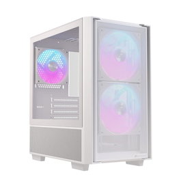 Einarex PM150 Boîtier Gaming Micro-ATX Midi Tower Blanc avec USB 3.0 USB-C RGB Ventilateurs 140mm