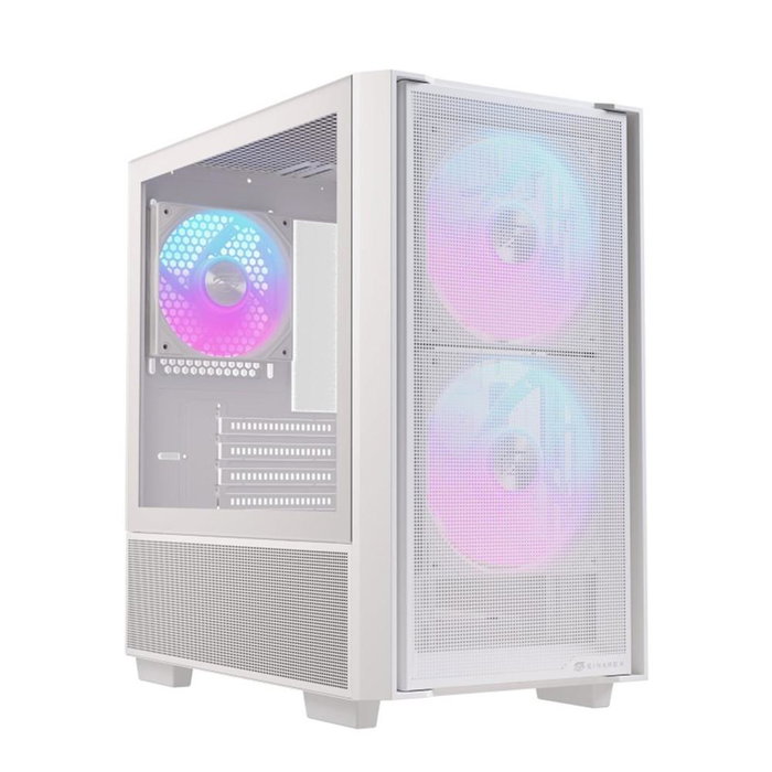 Einarex PM150 Boîtier Gaming Micro-ATX Midi Tower Blanc avec USB 3.0 USB-C RGB Ventilateurs 140mm Einarex PM150 Boîtier Gaming Micro-ATX Midi Tower Blanc avec USB 3.0 USB-C RGB Ventilateurs 140mm