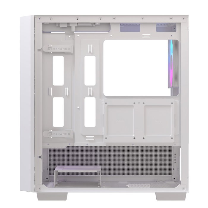 Einarex PM150 Boîtier Gaming Micro-ATX Midi Tower Blanc avec USB 3.0 USB-C RGB Ventilateurs 140mm Einarex PM150 Boîtier Gaming Micro-ATX Midi Tower Blanc avec USB 3.0 USB-C RGB Ventilateurs 140mm