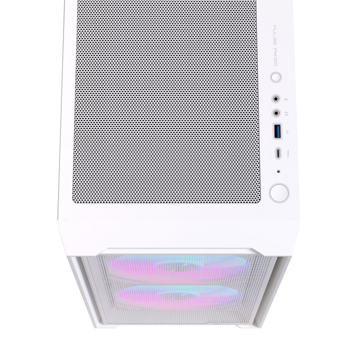 Einarex PM150 Boîtier Gaming Micro-ATX Midi Tower Blanc avec USB 3.0 USB-C RGB Ventilateurs 140mm Einarex PM150 Boîtier Gaming Micro-ATX Midi Tower Blanc avec USB 3.0 USB-C RGB Ventilateurs 140mm