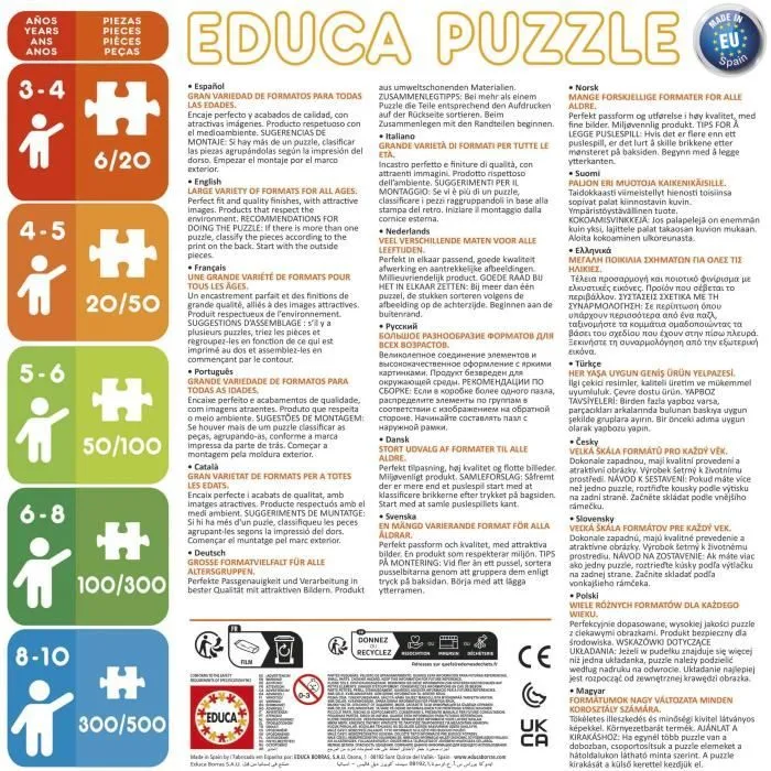 Educa Puzzle Bluey - 2 Puzzles en bois de 16 pièces chacun - Multicolore - Pour enfants à partir de 3 ans