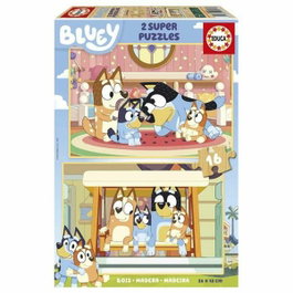 Educa Puzzle Bluey - 2 x 16 pièces en bois