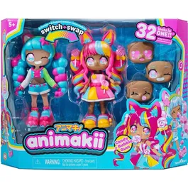 Bandai Animakii HEA26351 - Poupée à personnaliser, coffret à thème Lollipop et Bubblegum avec accessoires