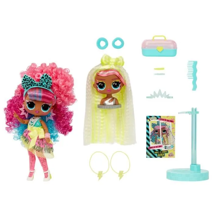L.O.L. Surprise! Tweens Surprise Swap Fashion Doll - Cora Curls-2-Crimps avec 1 poupée de 17 cm et 1 mini tête à coiffer - Collection d'échange de têtes L.O.L. Surprise! Tweens Surprise Swap Fashion Doll - Cora Curls-2-Crimps avec 1 poupée de 17 cm et 1 mini tête à coiffer - Collection d'échange de têtes