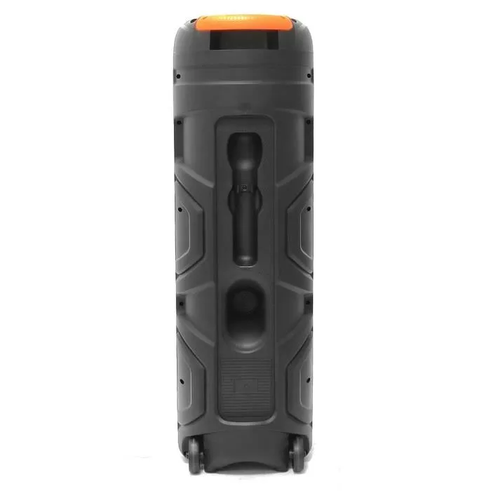 Inovalley Enceinte Karaoké Lumineuse KA129-XXL - 90 cm - 1000 W - Bluetooth V5.0 - 3 Haut-parleurs 8'' - Micro Sans Fil Inclus
